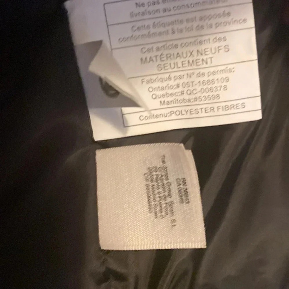 Rachel Roy black puffer faux fur water repellent jacket Sz L - Picture 8 of 10